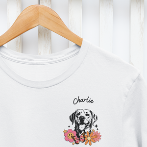 Egyedi névvel kérhető labrador kutya mintás női póló, Ruha & Divat, Női ruha, Póló, felső, , MESKA